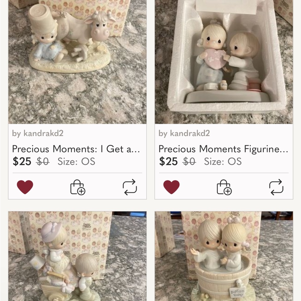 Precious Moments Figurines: 4 New With Box